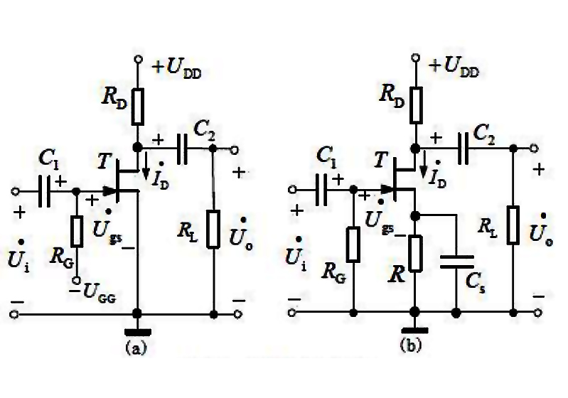 固定偏置电路法及自给偏置电路法分析场效应管放大电路-竟业电子