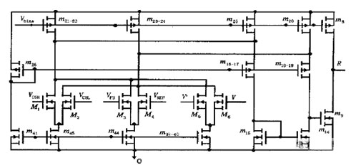 CMOS场效应管求和比较器电路结构